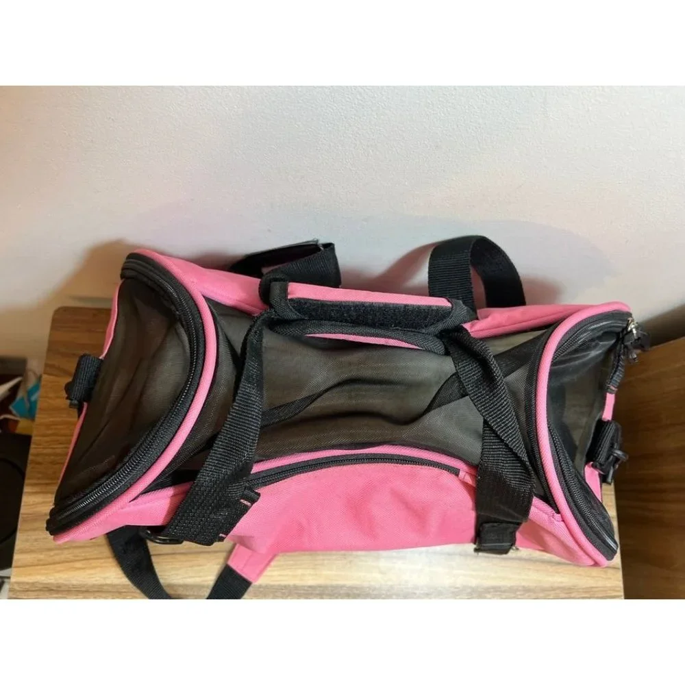 Small Coastal Pet Bergan Heather Berry Multi-Entry & Compartment Pet Carrier